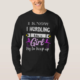 Camiseta Atletismo com barreiras corrida barreiras atletas