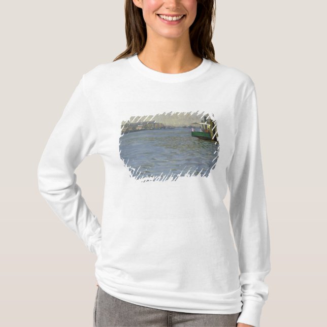 Camiseta Atmosfera de domingo no Elbe (Frente)