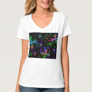 Camiseta atmosfera natalina festiva e animada do SlipperyJo