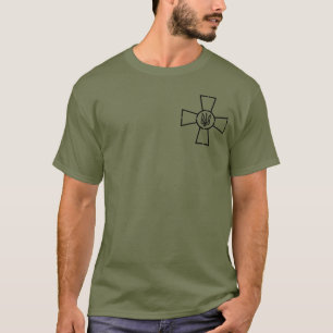 Camiseta ATO Cross Tryzub Ucrânia Presidente Zelensky Green