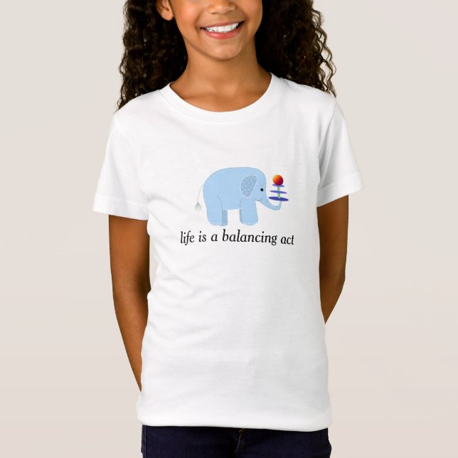 Camiseta Ato de Equilíbrio de Elefante (Frente)