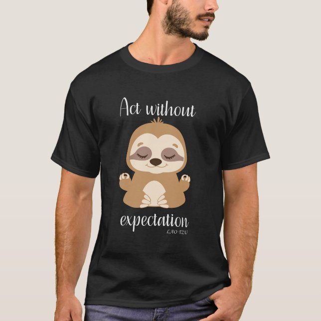 Camiseta Ato Sem Esperança Zen Sloth (Frente)
