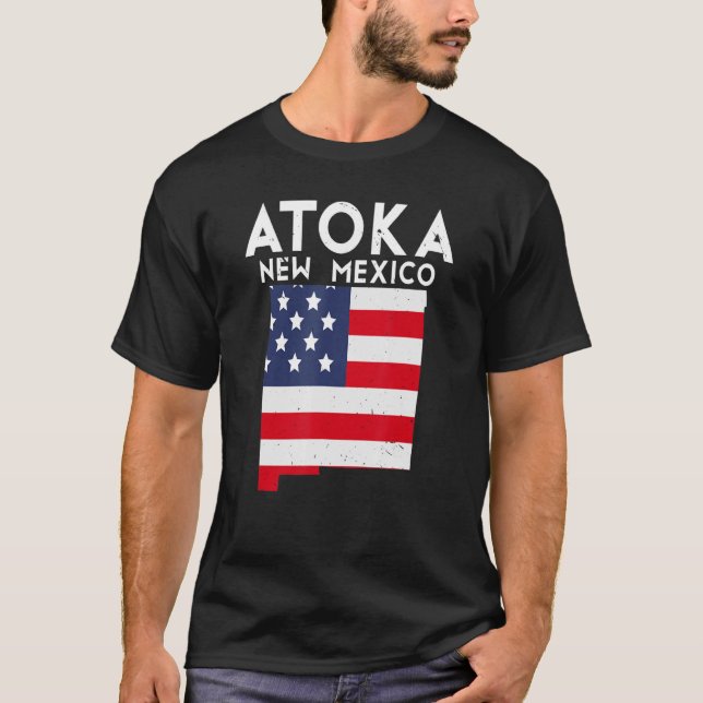 Camiseta ATOKA EUA Estado América Viagem Novo México Novo M (Frente)