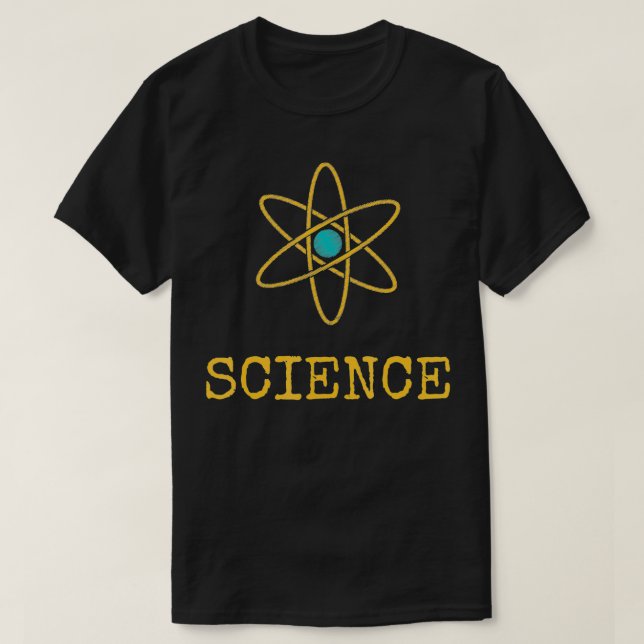 Camiseta Atom da ciência mais legal (Frente do Design)