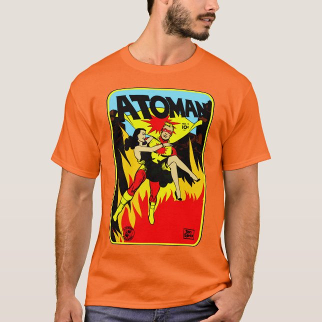 Camiseta ATOMAN clássica de 1940 (Frente)