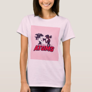 Camiseta Átomos poderosos do logotipo retromoderno in a box