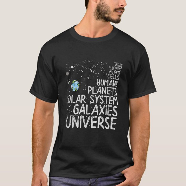 Camiseta Atoms Astrophysics Quantum Foam Quarks Electrons A (Frente)