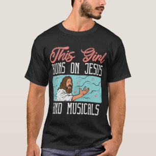Camiseta Ator da Broadway Musical Theater Fãs de Jesus e Mú