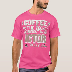 Camiseta Ator de amante do café