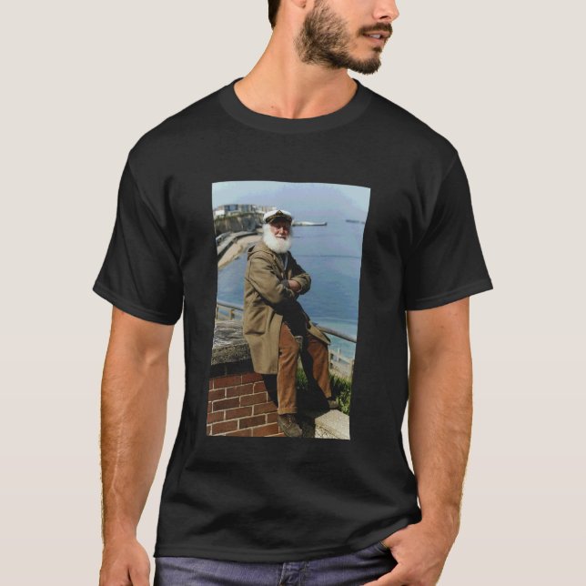 Camiseta Ator de Apenas Tolas e Cavalos Tio Albert Buster M (Frente)