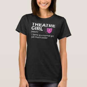 Camiseta Ator de Definição de Rapariga de Teatro