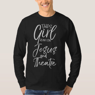 Camiseta Ator de Teatro Bonito Presente Esta Garota Executa