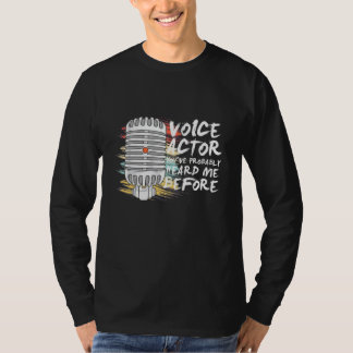 Camiseta Ator de Voz Antes