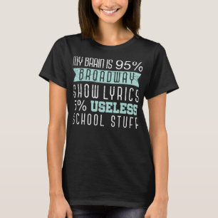 Camiseta Ator Engraçado Cantando Cena de Presente no Broadw