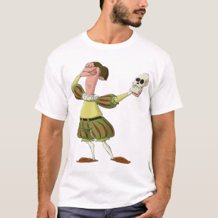 Camiseta Ator engraçado de Hamlet Shakespeare segurando cav