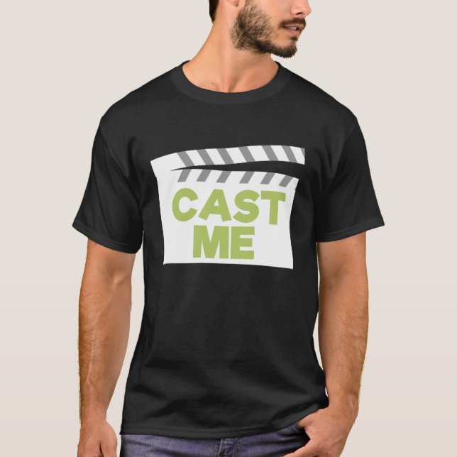 Camiseta Ator I Do Teatro De Atrizes Cast Me (Frente)