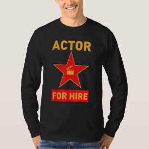 Camiseta Ator para Acionar Atriz de Filme de TV