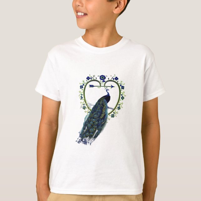 Camiseta Atordoamento do peacock e do ornamentado (Frente)