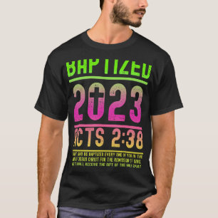 Camiseta Atos 2 38 Batismo Verso Bíblia para Christi Batiza