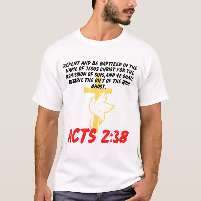 Camiseta Atos 2:38 T-shirt (Frente)