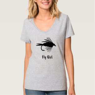 Camiseta Atração da pesca com mosca a personalizar