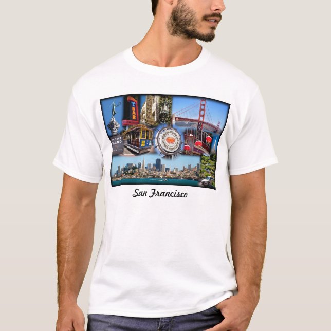 Camiseta Atrações Icônicas de São Francisco (Frente)