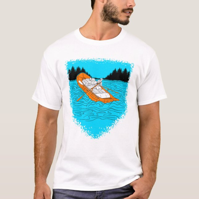 Camiseta Atrás de Orelha de Água Branca (Frente)