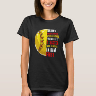 Camiseta Atrás De Todos Os Jogadores Está A Irmã Que Acredi