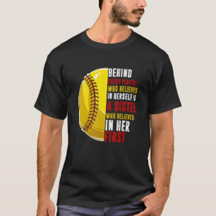Camiseta Atrás De Todos Os Jogadores Está A Irmã Que Acredi