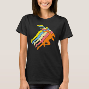 Camiseta Atrás do atletismo