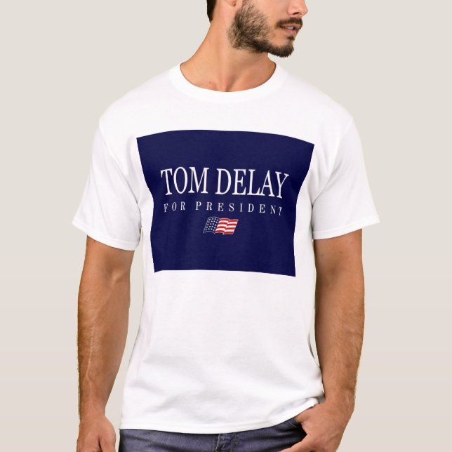 Camiseta Atraso de Tom para o presidente (Frente)