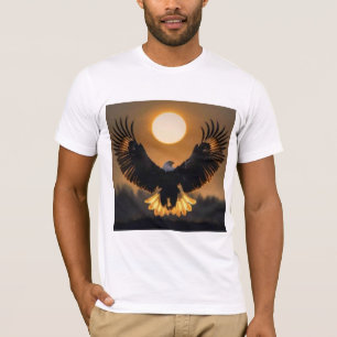 Camiseta "Através das Asas da Águia, o Sol Emerge"