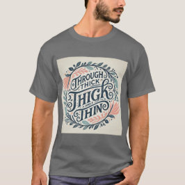 Camiseta Através de Design espesso e fino