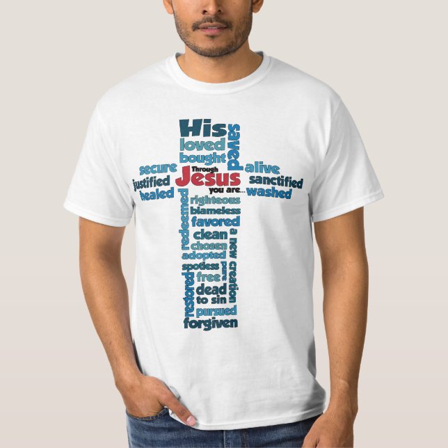 Camiseta Através de Jesus, você é… (Frente)