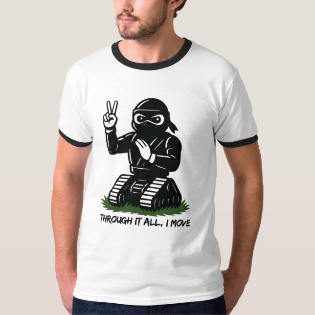 CAMISETA ATRAVÉS DE TUDO, EU ME MEXO (Frente)