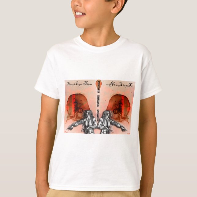 Camiseta "Através do Abismo dos Olhos" Merch (Frente)