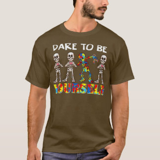 Camiseta Atreve-Se A Ser Seu Próprio Esqueleto A Dabbing Au