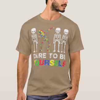 Camiseta Atreve-Se A Ser Seu Próprio Esqueleto A Dabbing Au
