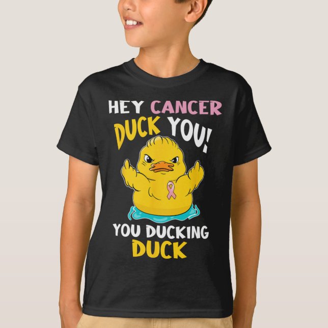 Camiseta Atrevida Duckie - Guerreiro do Cancer da Mama (Frente)