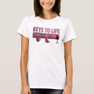 Camiseta Atrevido COFFEE THEN WINE Arte de Moda Vermelho