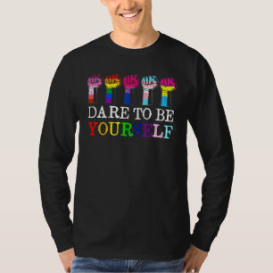 Camiseta Atrevo-me a orgulhar-se, Lgbt Mês de desfile Rainb