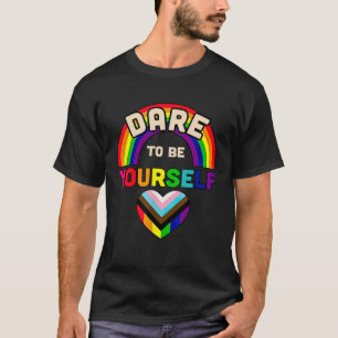 Camiseta Atrevo-se a ser você LGBT, Orgulho LGBT Gelado Mês