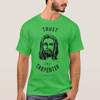 Camiseta Atrevo-se a Vestir Confiança no Cristo Carpinteiro