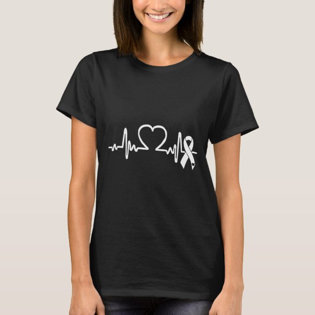 Camiseta Atrial Fibrillation American Heart Disease Awarene (Frente)