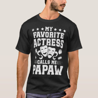Camiseta Atriz de Teatro Papaw Vovô Teatro Papaw Teatro