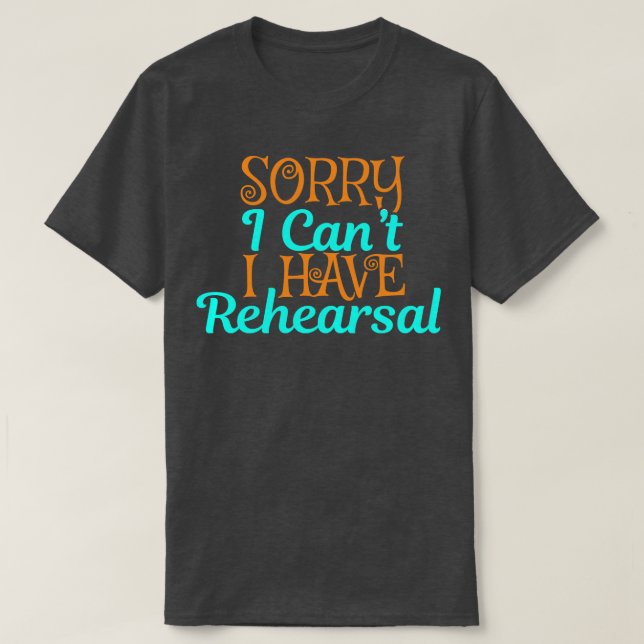 Camiseta Atriz do Ator de Ensaio de Teatro (Frente do Design)