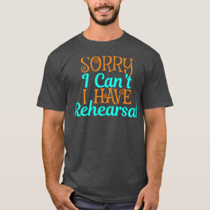 Camiseta Atriz do Ator de Ensaio de Teatro