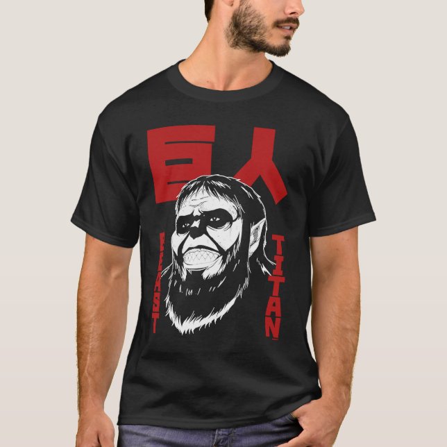 Camiseta Attack on Titan Season 4 Beast Titan & Large Kanji (Frente)