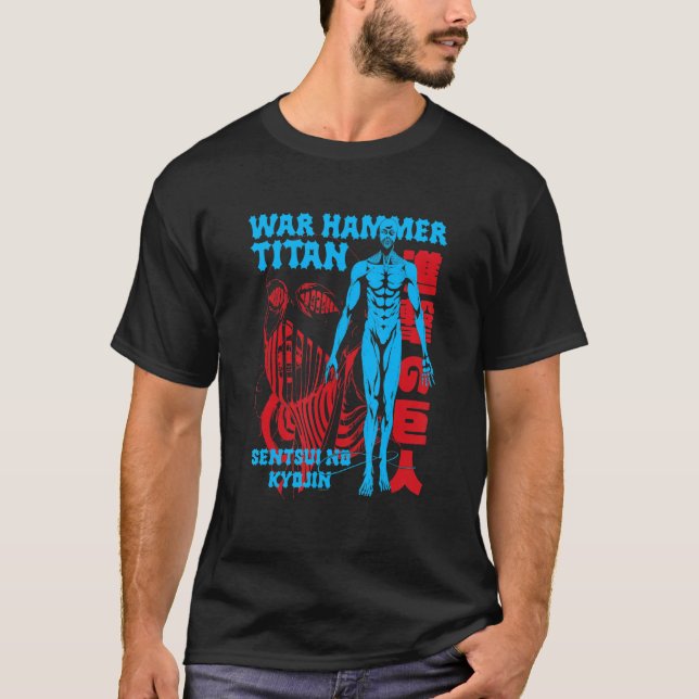 Camiseta Attack on Titan Season 4 War Hammer Full Body Pose (Frente)