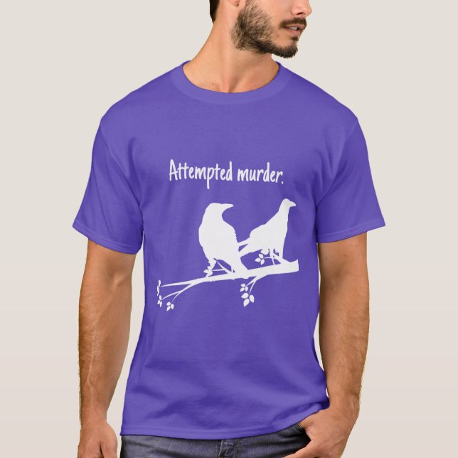 Camiseta Attempted Murder Design retro retro (Frente)